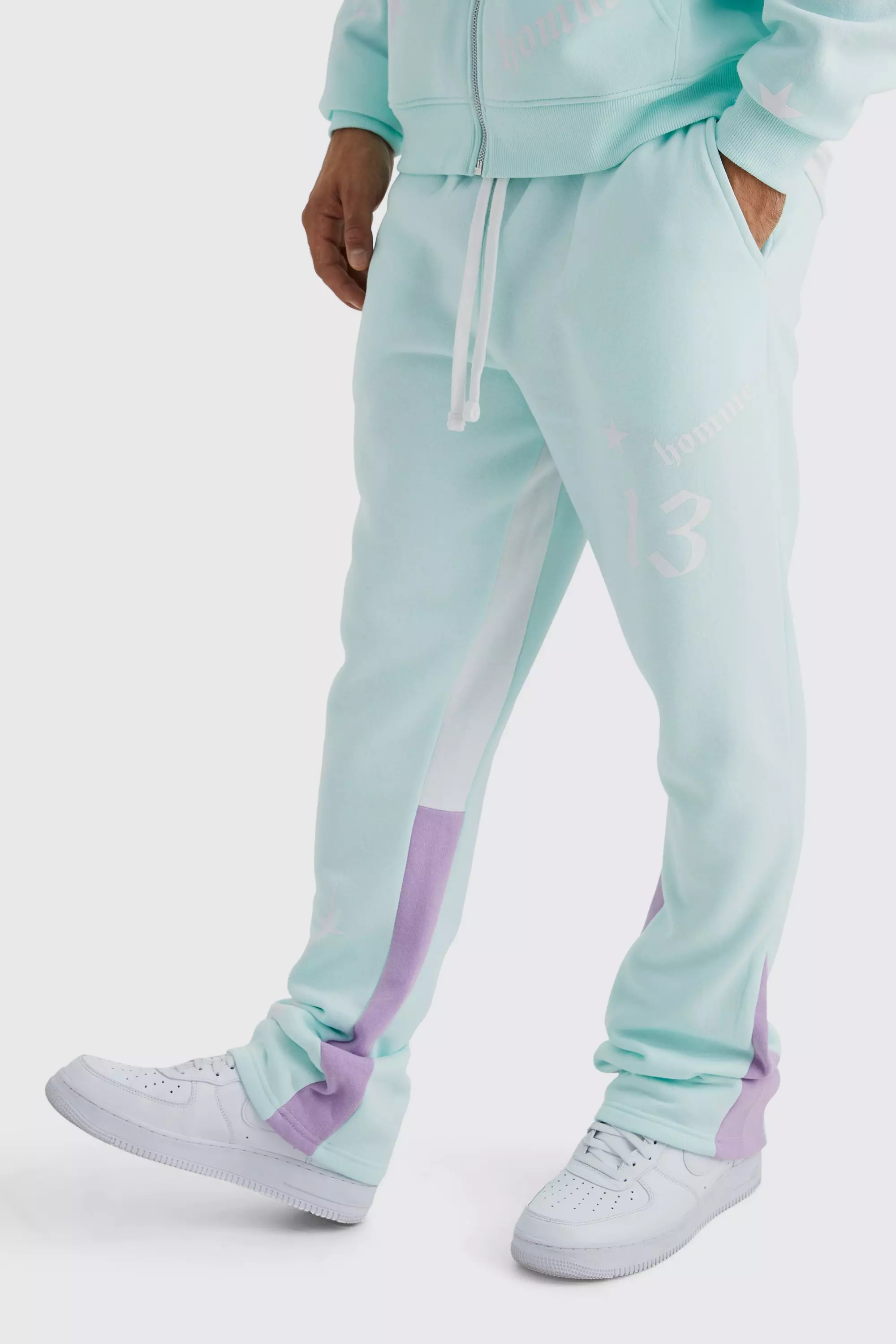 Boohooman tracksuit bottoms clearance